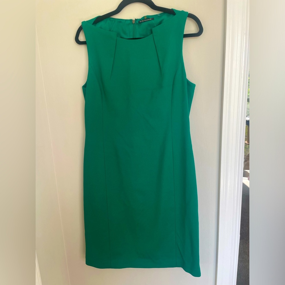 Elie Tahari Teal Classy Cocktail Dress